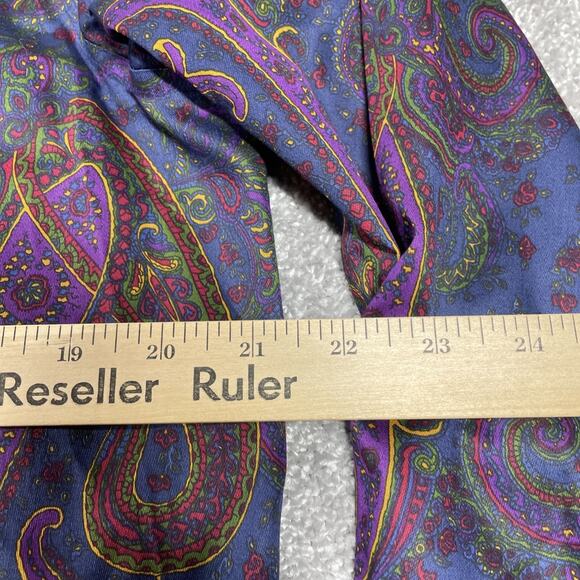 Lauren Ralph Lauren Button Up Blouse Womens Large Paisley Non Iron NWT - Picture 11 of 15